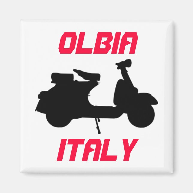 Scooter, Olbia, Italien Magnet (Vorne)