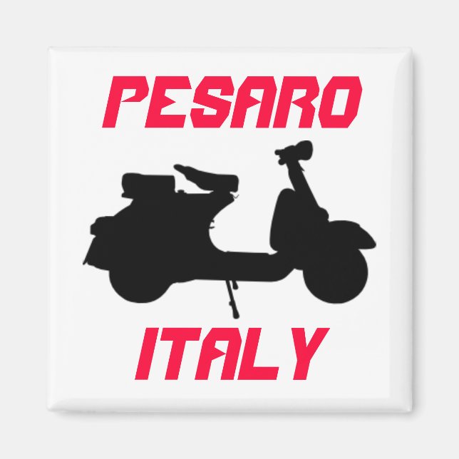 Scooter, Pesaro, Italien Magnet (Vorne)