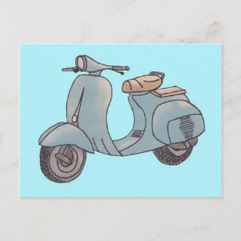 Scooter-Postkarte Postkarte