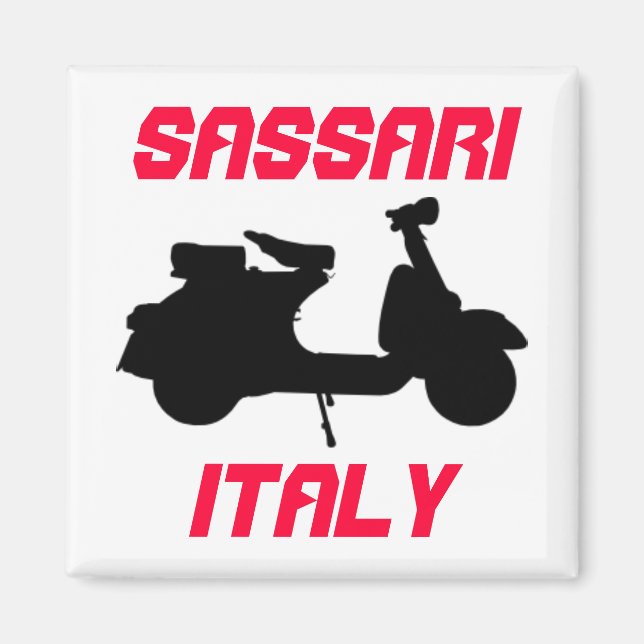 Scooter, Sassari, Italien Magnet (Vorne)