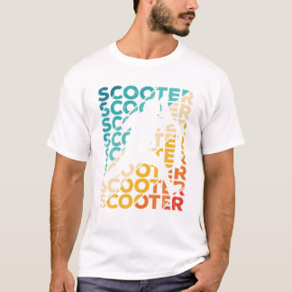 Scooter Skater Scooter Tricks Kids Vintag K T-Shirt