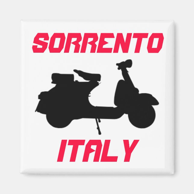 Scooter, Sorrento, Italien Magnet (Vorne)