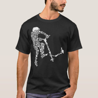 Scooter Stunt Retro Style Scooter-Geschenk für Jun T-Shirt