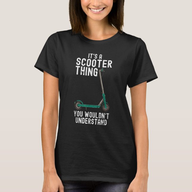Scooter Stunt Scouter E Scooter Off Road Electric T-Shirt (Vorderseite)