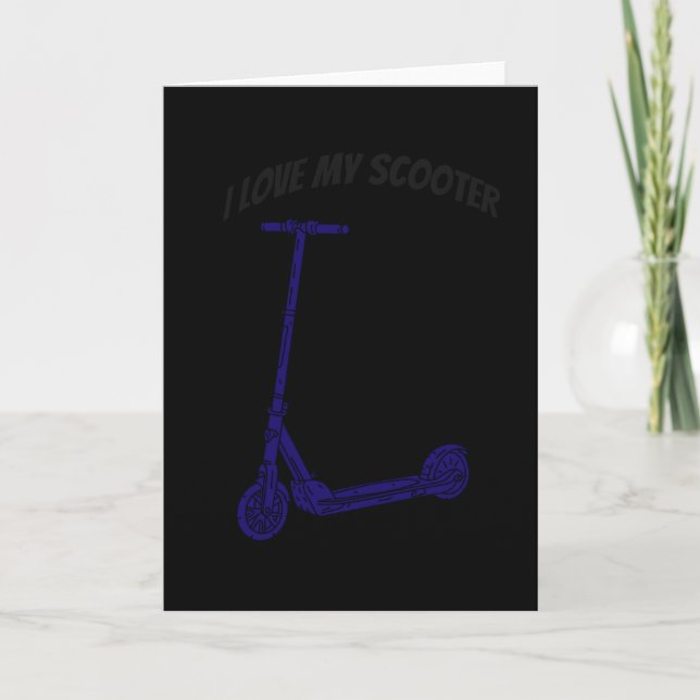Scooter Stunts Kick Scooter-Geschenk Karte (Vorderseite)