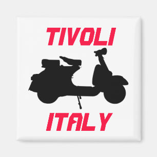 Scooter, Tivoli, Italien Magnet