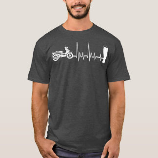 Scooter und Bier - Motorroller Mopoter-Motorroller T-Shirt