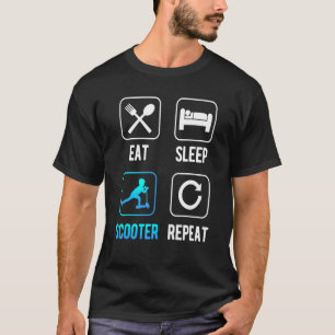 Scooter und E-Scooter für Push und Kick oder s T-Shirt