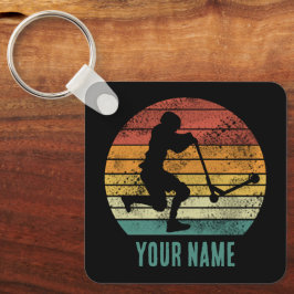 Scooter Vintag Sunset Retro E-Scooter Design Schlüsselanhänger