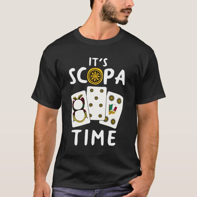 Scopa Italian Card Game Scopa Player Geschenk T-Shirt (Vorderseite)