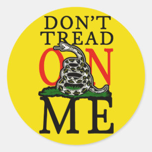 Scope Cap Sticker, Gadsden, Style 1 Runder Aufkleber