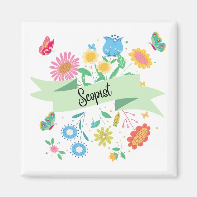Scopist Spring Floral Magnet (Vorne)