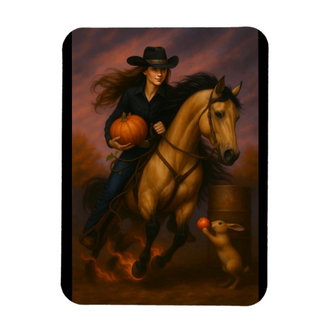 Scorching Fast Barrel Racing Team! Magnet (Vertikal)