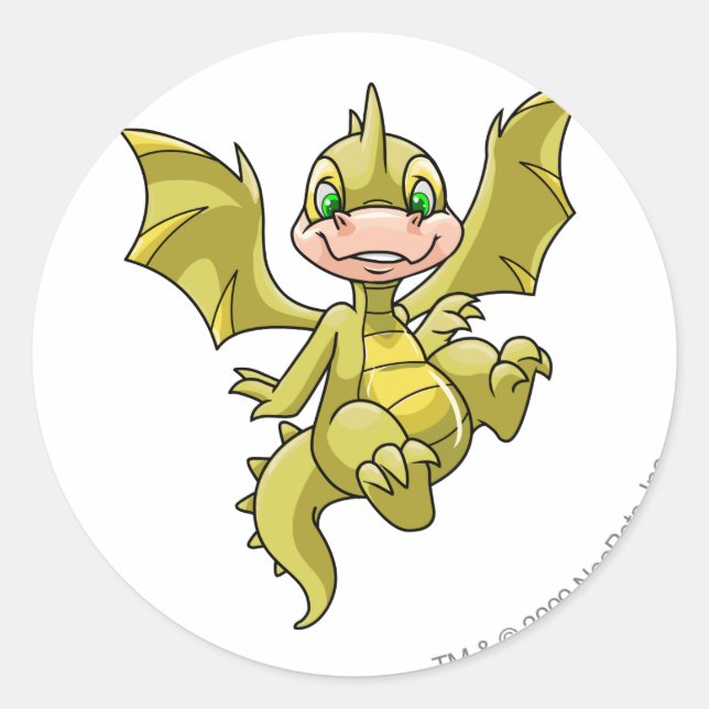 Scorchio Yellow Runder Aufkleber (Vorderseite)