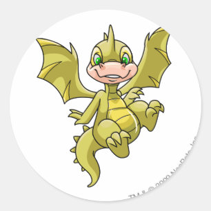 Scorchio Yellow Runder Aufkleber