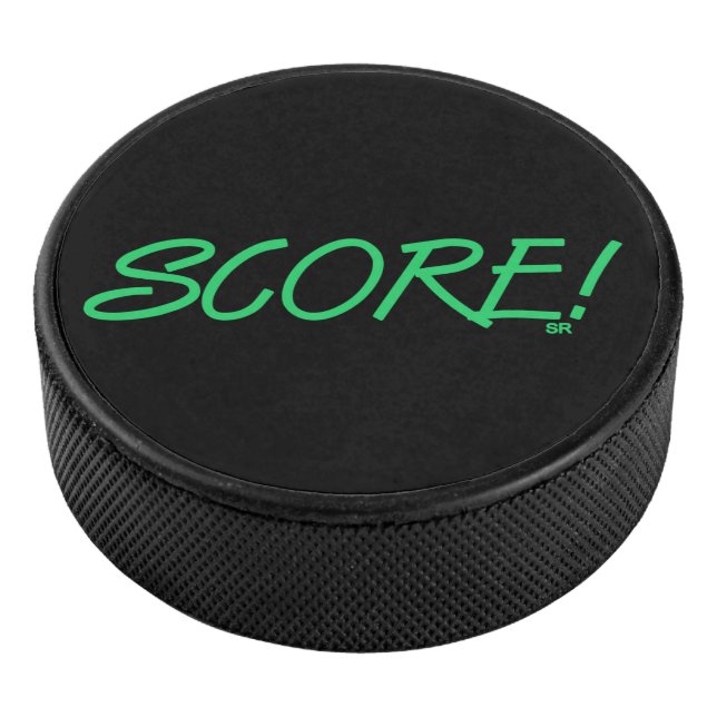 Score black hockey puck (3/4)