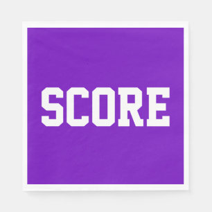 SCORE Fun Sporty Weiße Sportliche Text Auf Hellrot Serviette