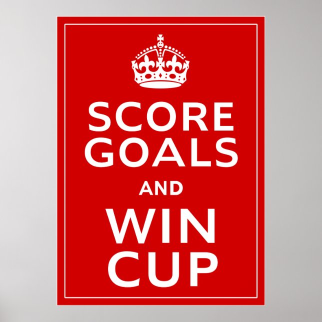 Score Goals and Win Cup ~ England Footin Poster (Vorne)
