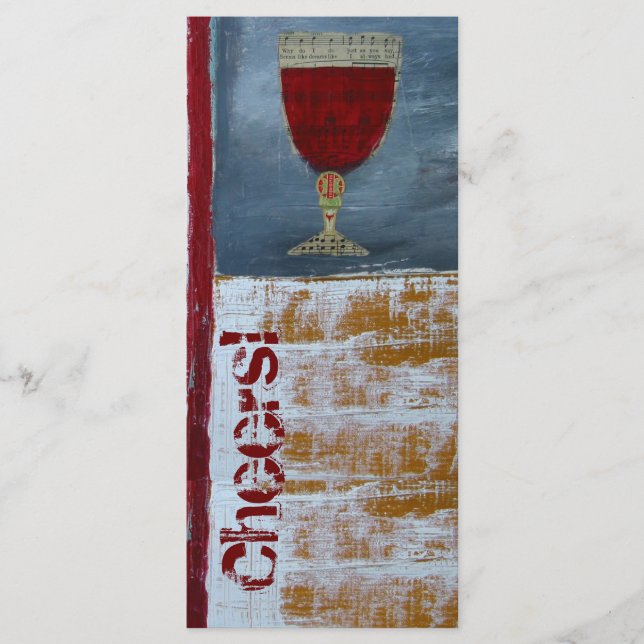 Scorecard für die Weinprobe (Vorderseite)