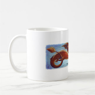 Scorfel-Becher - roter Drachen Kaffeetasse