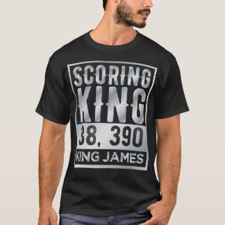 Scoring King James Vintag Silver Text T-Shirt