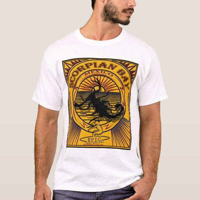 SCORPIAN BUCHT BAJA MEXIKO SURFEN T-Shirt (Vorderseite)