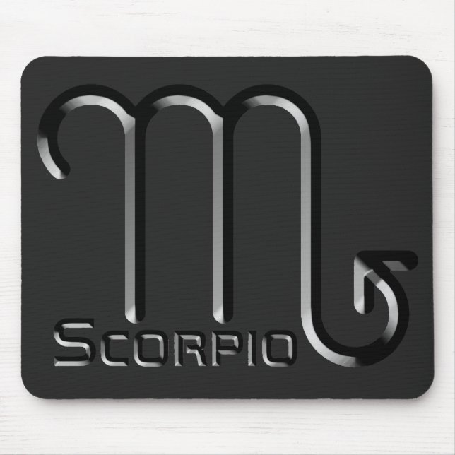 SCORPIO, abstrakte Gestaltung des Zodiac-Zeichens, Mousepad (Vorne)