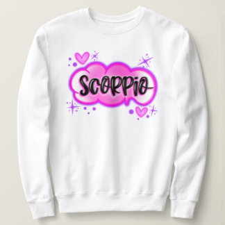 Scorpio Airbrush-Stil Sweatshirt