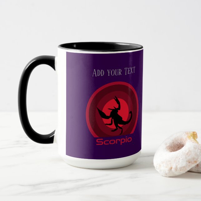 Scorpio Anpassbare Tasse (Mit Donut)