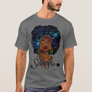 Scorpio Astrologie Zodiac Sign Black Queen Geburts T-Shirt