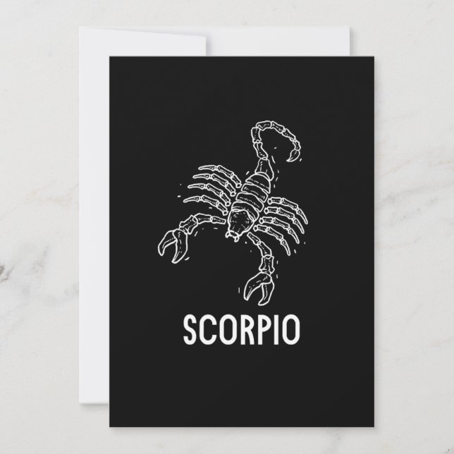 Scorpio Astrology Birthday Gift Zodiac Signs Einladung (Vorderseite)