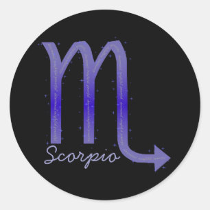 Scorpio-Aufkleber Runder Aufkleber