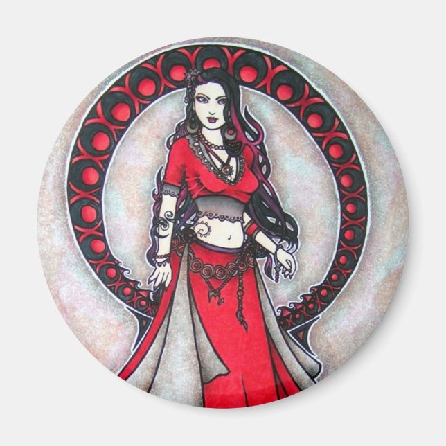 Scorpio Belly Dancer Magnet (Vorne)