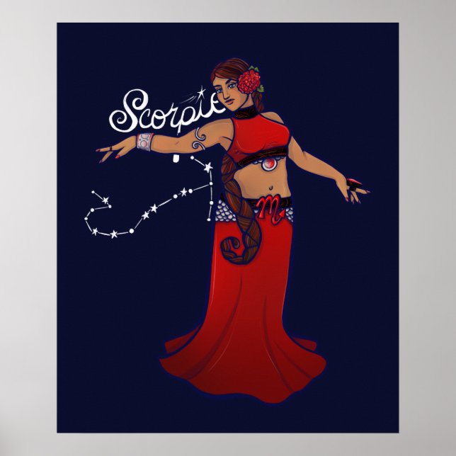 Scorpio Belly Dancer Poster (Vorne)