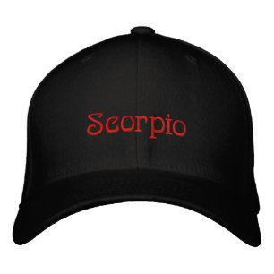 SCORPIO BESTICKTE KAPPE