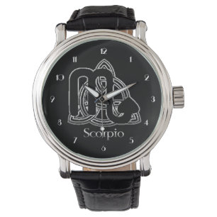 Scorpio Birth Sign Celtic Knot Zodiac Armbanduhr