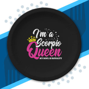 Scorpio Birthday Queen October November Zodiac Pappteller