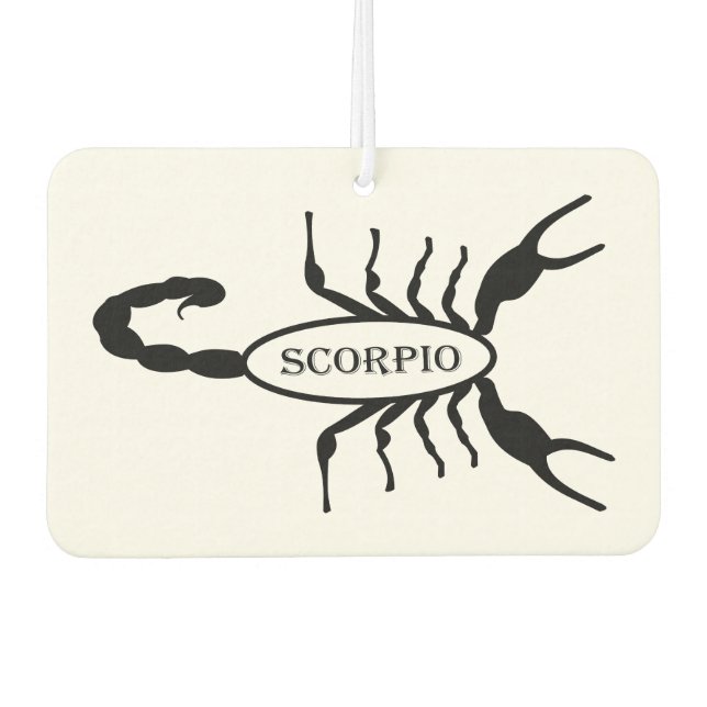 Scorpio Black Scorpion Star Sign Autolufterfrischer (Vorderseite)