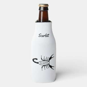 Scorpio Black Scorpion Star Sign Individuelle Name Flaschenkühler