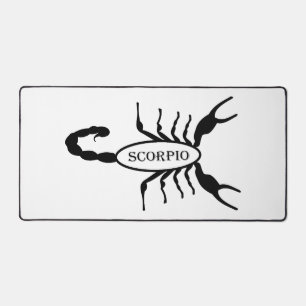 Scorpio Black Scorpion Star Sign Schreibtischunterlage