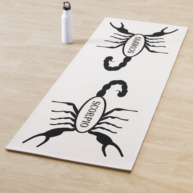 Scorpio Black Scorpion Star Sign Yogamatte (Beispiel)