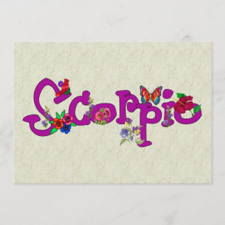 Scorpio-Blume Einladung