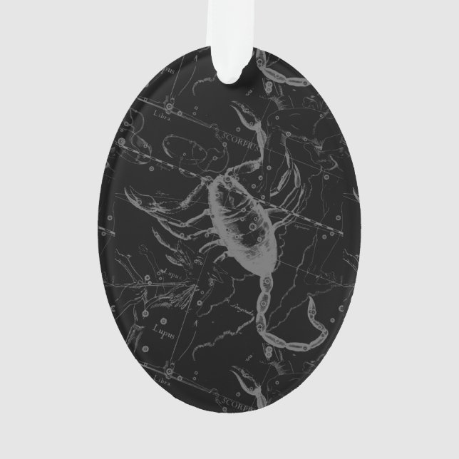Scorpio Constellation by Hevelius 1690 Ornament (Rückseite)
