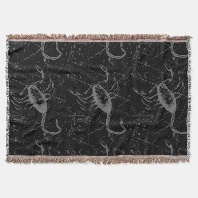 Scorpio Constellation Hevelius 1690 auf Schwarz Decke (Vorderseite)
