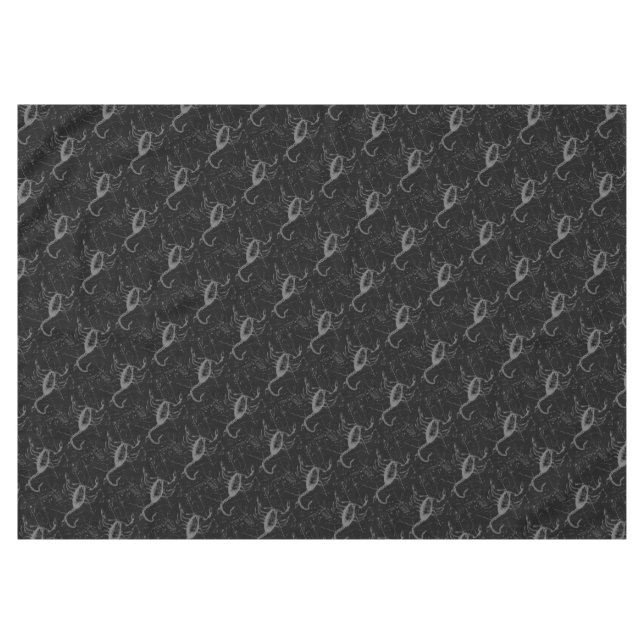 Scorpio Constellation Hevelius 1690 auf Schwarz Tischdecke (Vorderseite (Horizontal))