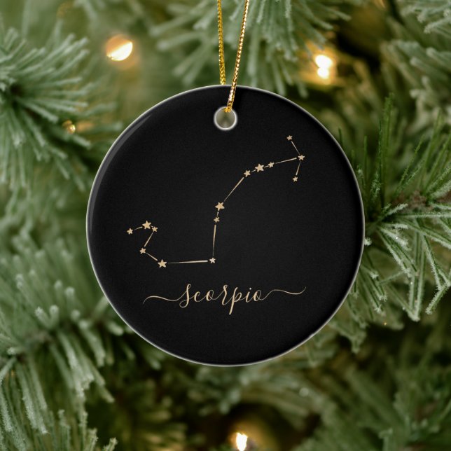 Scorpio Constellation Keramik Ornament (Baum)