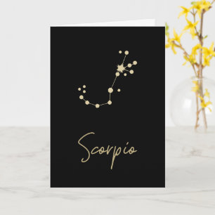 Scorpio Constellation Zodiac Karte