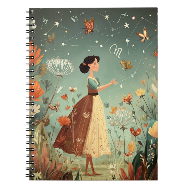 Scorpio Constellation Zodiac-Notebook Notizblock (Vorderseite)