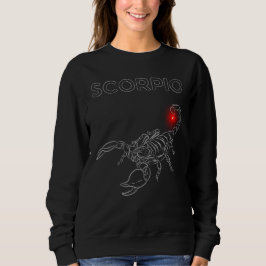 Scorpio Dark Astrology | Minimal Occult Zodiac Sweatshirt