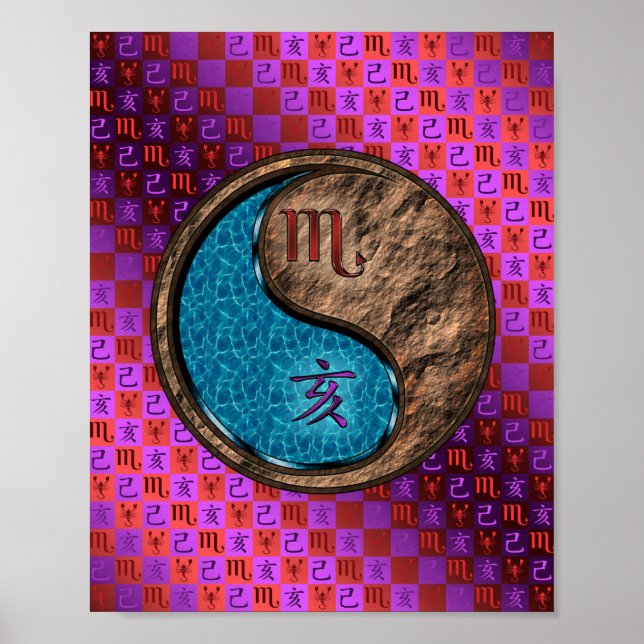 Scorpio & Earth Boar Poster (Vorne)